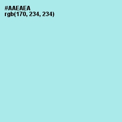 #AAEAEA - Blizzard Blue Color Image
