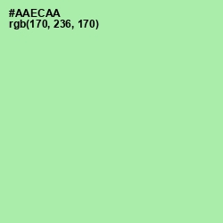 #AAECAA - Celadon Color Image