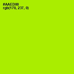 #AAED00 - Inch Worm Color Image