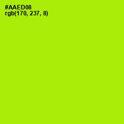#AAED08 - Inch Worm Color Image
