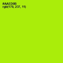#AAED0B - Inch Worm Color Image