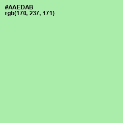 #AAEDAB - Celadon Color Image