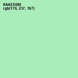 #AAEDBB - Chinook Color Image