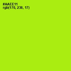 #AAEE11 - Inch Worm Color Image