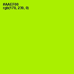 #AAEF00 - Inch Worm Color Image