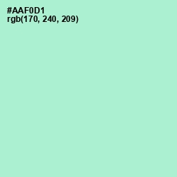 #AAF0D1 - Magic Mint Color Image