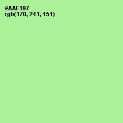 #AAF197 - Granny Smith Apple Color Image