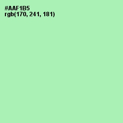 #AAF1B5 - Madang Color Image