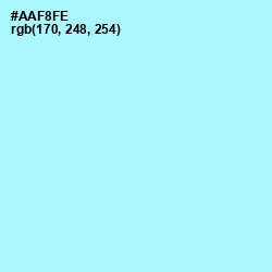 #AAF8FE - Charlotte Color Image