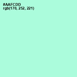 #AAFCDD - Magic Mint Color Image