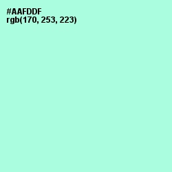 #AAFDDF - Magic Mint Color Image