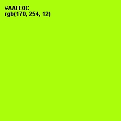 #AAFE0C - Lime Color Image