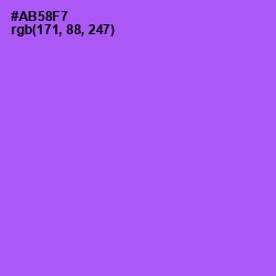 #AB58F7 - Medium Purple Color Image