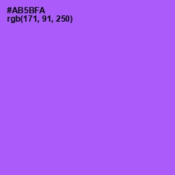 #AB5BFA - Medium Purple Color Image