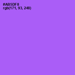 #AB5DF8 - Medium Purple Color Image