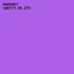 #AB60E7 - Medium Purple Color Image