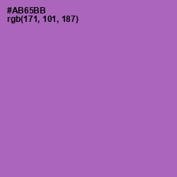 #AB65BB - Wisteria Color Image