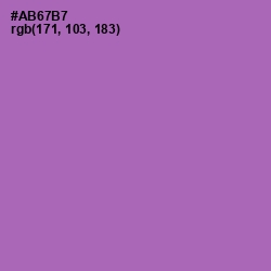 #AB67B7 - Wisteria Color Image