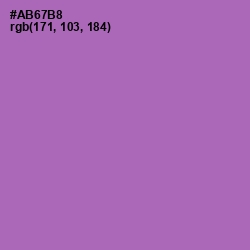 #AB67B8 - Wisteria Color Image