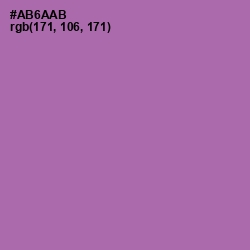 #AB6AAB - Wisteria Color Image