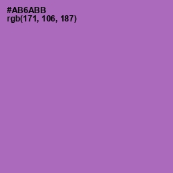 #AB6ABB - Wisteria Color Image