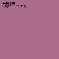 #AB6B8B - Turkish Rose Color Image