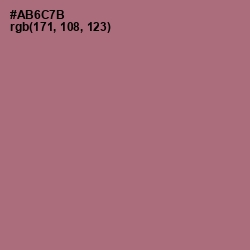 #AB6C7B - Coral Tree Color Image