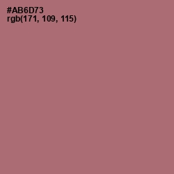 #AB6D73 - Coral Tree Color Image