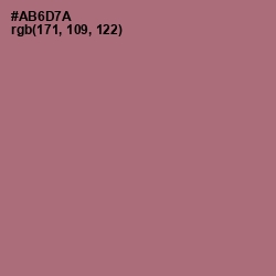 #AB6D7A - Coral Tree Color Image