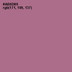 #AB6D89 - Turkish Rose Color Image