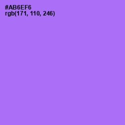 #AB6EF6 - Lavender Color Image