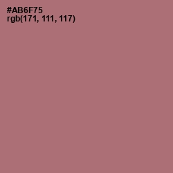 #AB6F75 - Coral Tree Color Image