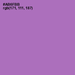 #AB6FBB - Wisteria Color Image