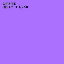 #AB6FFD - Lavender Color Image