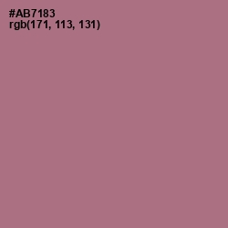 #AB7183 - Turkish Rose Color Image