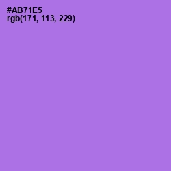 #AB71E5 - Lavender Color Image