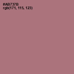 #AB737B - Coral Tree Color Image