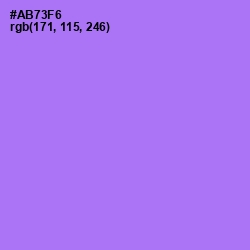 #AB73F6 - Lavender Color Image