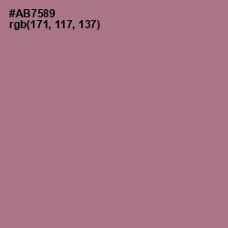 #AB7589 - Turkish Rose Color Image