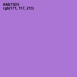 #AB75D5 - Lavender Color Image