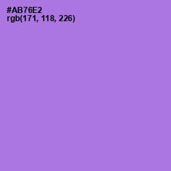 #AB76E2 - Lavender Color Image