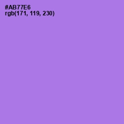 #AB77E6 - Lavender Color Image