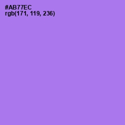 #AB77EC - Lavender Color Image