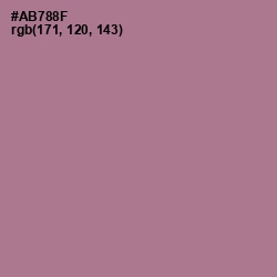 #AB788F - Turkish Rose Color Image