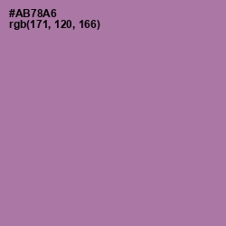 #AB78A6 - Wisteria Color Image