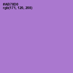 #AB78D0 - Lavender Color Image