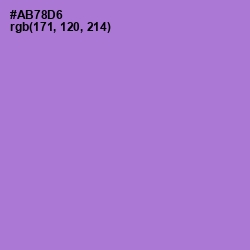 #AB78D6 - Lavender Color Image