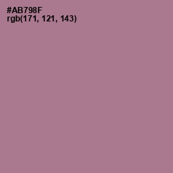 #AB798F - Turkish Rose Color Image
