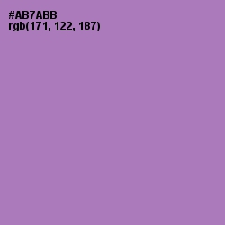 #AB7ABB - Lavender Purple Color Image