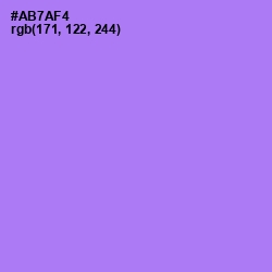 #AB7AF4 - Lavender Color Image